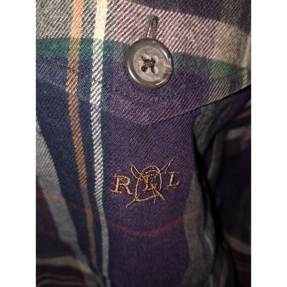 Lauren Ralph Lauren Petite Plaid Full Zip with Front Pocket Shirt‎ Size PS - Picture 4 of 6